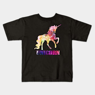 Unicorn Watercolor Kids T-Shirt